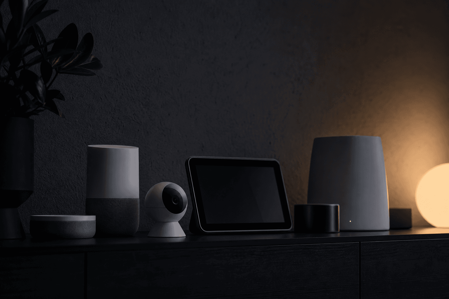 Connected devices in a dark room
