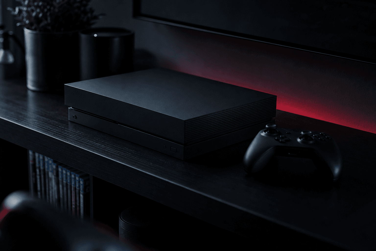 Xbox console ready on the shelf